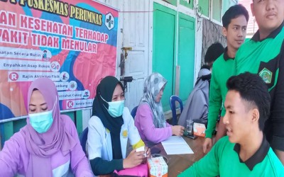 Cek kesehatan Gratis oleh BLUD UPT PUSKESMAS PRUMNAS dalam rangka Gerakan Aksi Bergizi di MAN Rejang Lebong